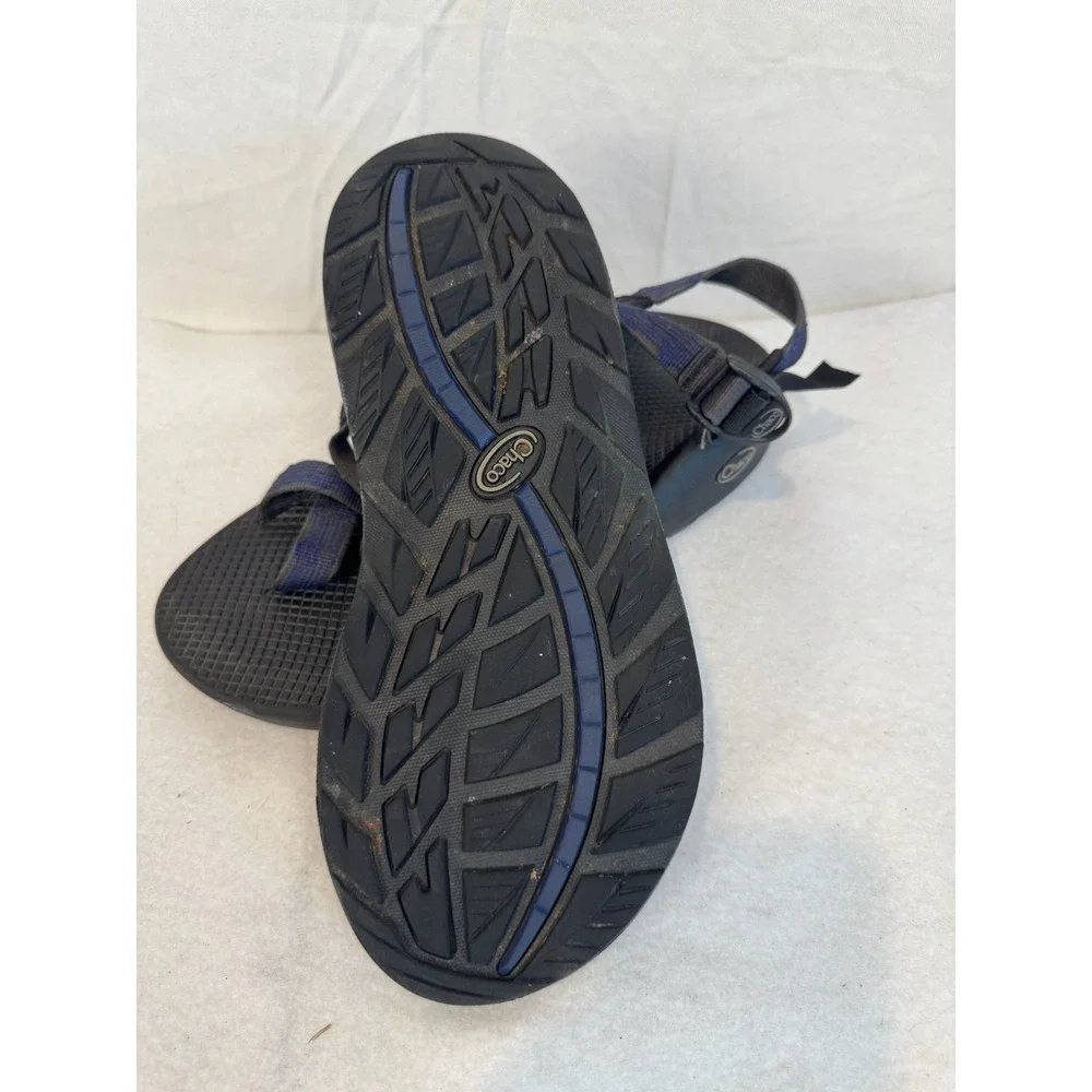 Chaco Men's Z/2 Sandals Sz 11‎ Slip On Strappy Toe Loop Blue Hiking Rafting Swim